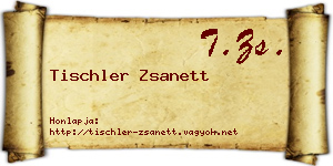 Tischler Zsanett névjegykártya